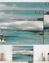 Glam Teal Watercolor I - Modern & Contemporary Canvas Artwork