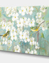 Birds on Blossom - Traditional Gallery-wrapped Canvas