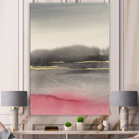 Pink Shabby Storm II - Shabby Chic Premium Canvas Wall Art