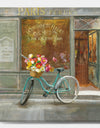 Paris French Flowershop - Traditional Gallery-wrapped Canvas