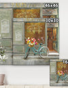 Paris French Flowershop - Traditional Gallery-wrapped Canvas