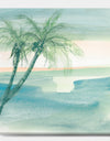 Peaceful Dusk I Tropical - Tropical Canvas Artwork