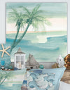 Peaceful Dusk I Tropical - Tropical Canvas Artwork
