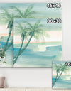 Peaceful Dusk I Tropical - Tropical Canvas Artwork