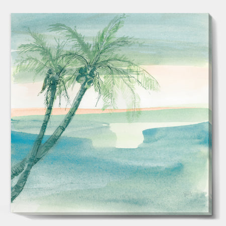Peaceful Dusk I Tropical - Tropical Canvas Artwork