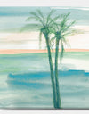 Peaceful Dusk II Tropical - Tropical Canvas Art