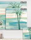 Peaceful Dusk II Tropical - Tropical Canvas Art