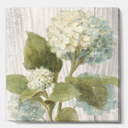 Goauche Green Flower II - Cabin & Lodge Canvas Artwork