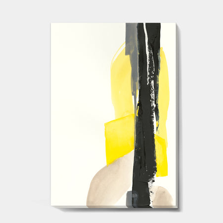 Glam Black and Yellow III - Modern & Contemporary Canvas Artwork
