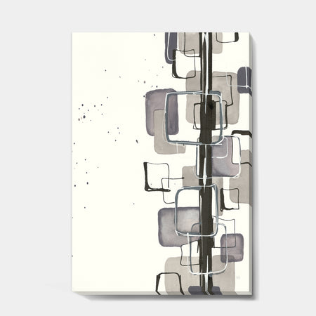 Glam Dancing shape III - Modern & Contemporary Gallery-wrapped Canvas