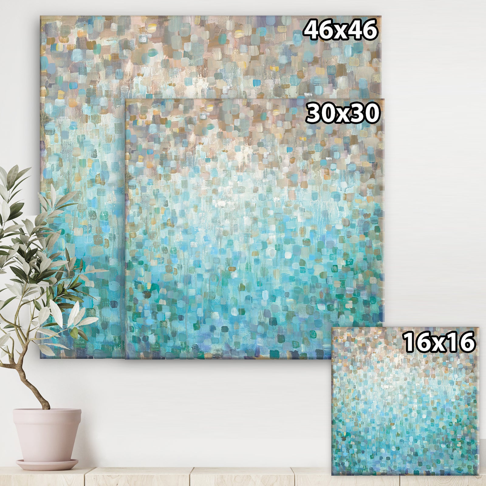 Blocked Abstract - Nautical & Coastal Gallery-wrapped Canvas