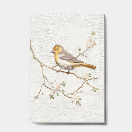 Birds on Blossom II - Farmhouse Canvas Artwork