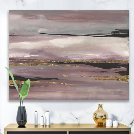 Purple Glam Storm III - Glam & Shabby Chic Premium Canvas Wall Art