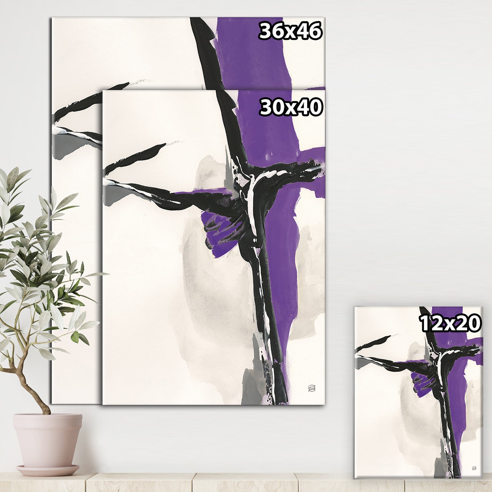 Glam Cerulean I - Transitional Canvas Art
