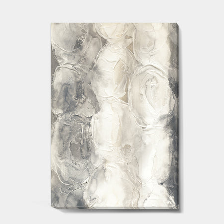 Gray Circles I - Modern & Contemporary Premium Canvas Wall Art