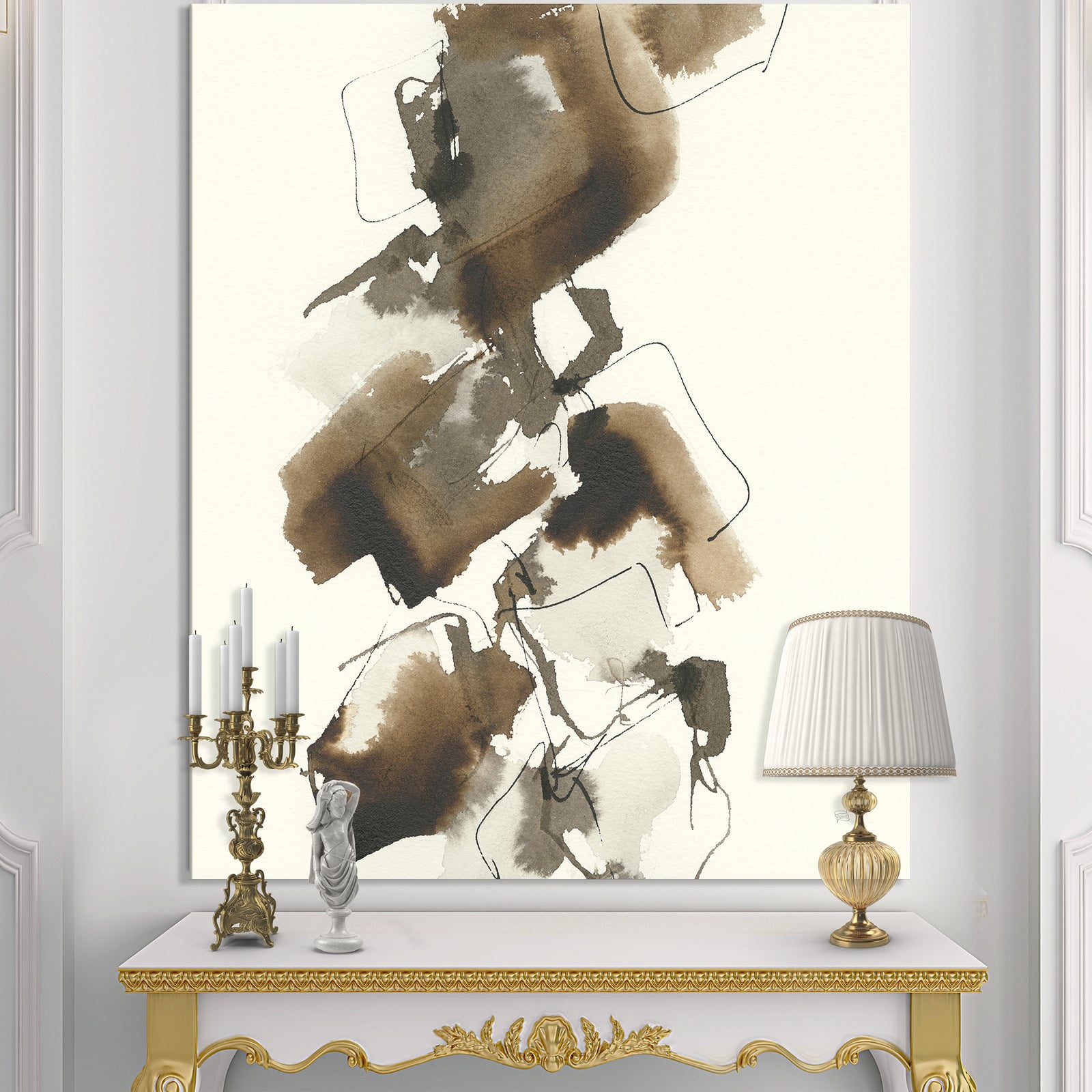 Gold Glam Squares I - Modern & Contemporary Canvas Artwork