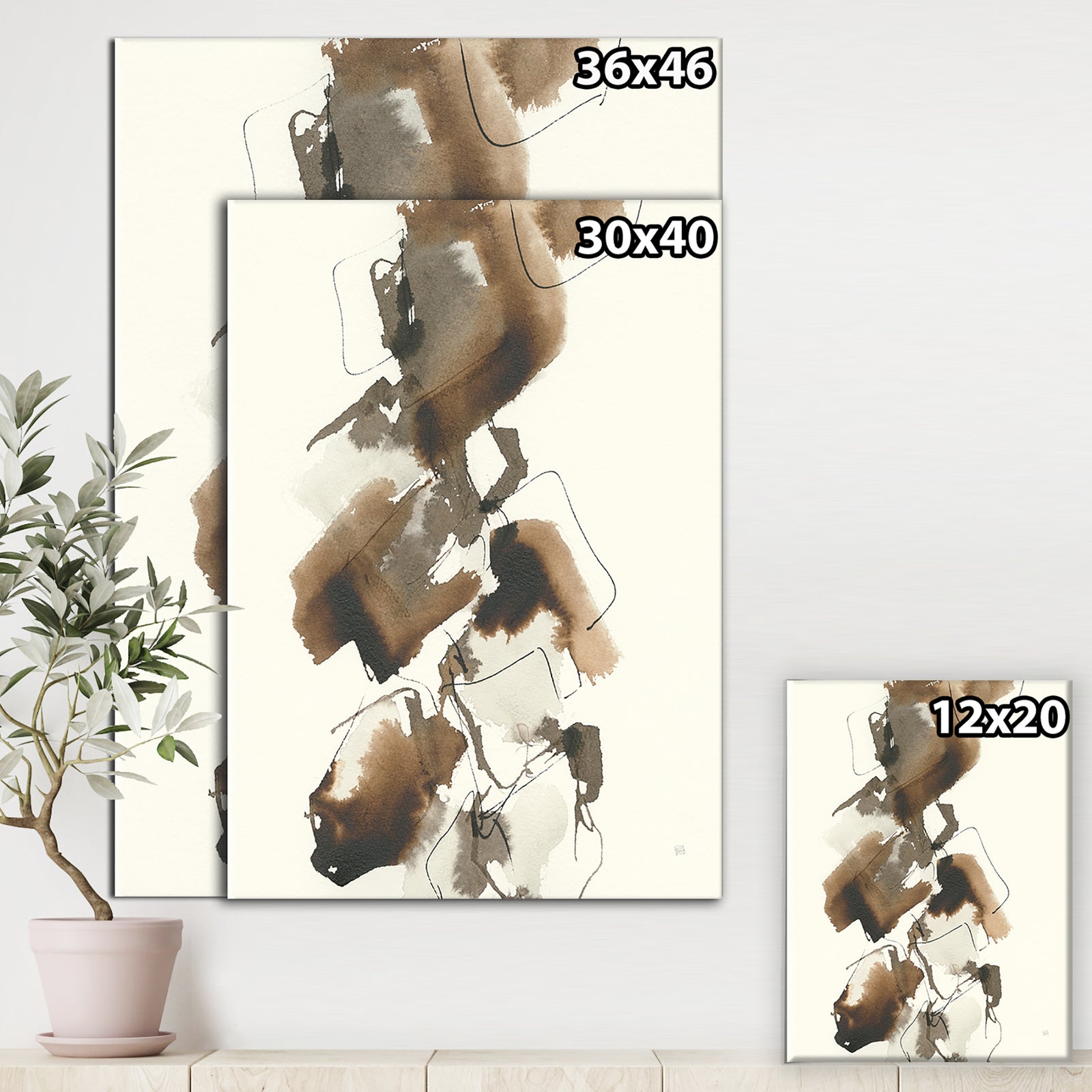 Gold Glam Squares I - Modern & Contemporary Canvas Artwork