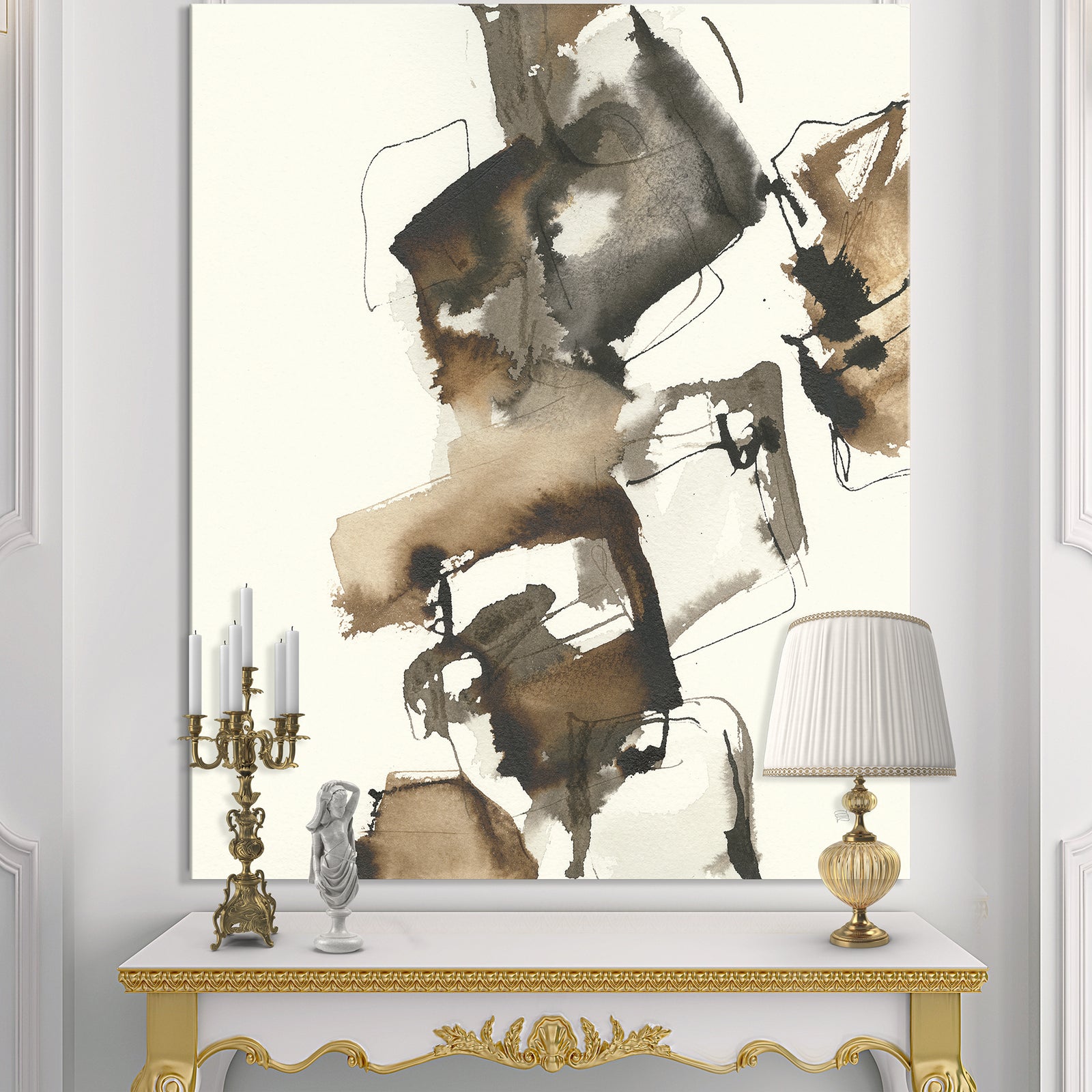 Gold Glam Squares II - Modern & Contemporary Canvas Art
