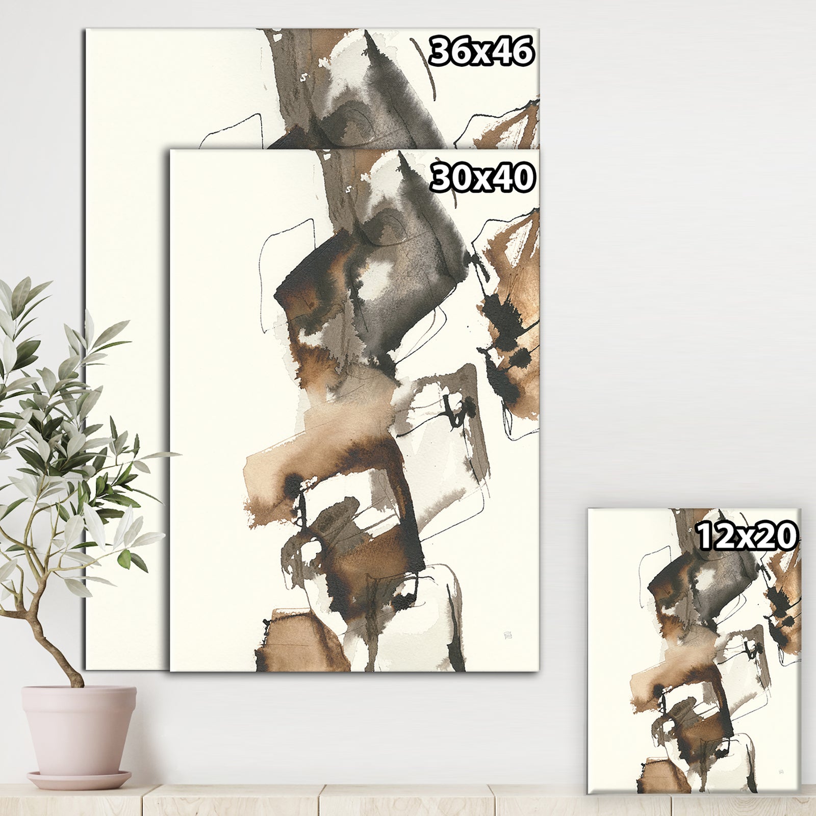 Gold Glam Squares II - Modern & Contemporary Canvas Art
