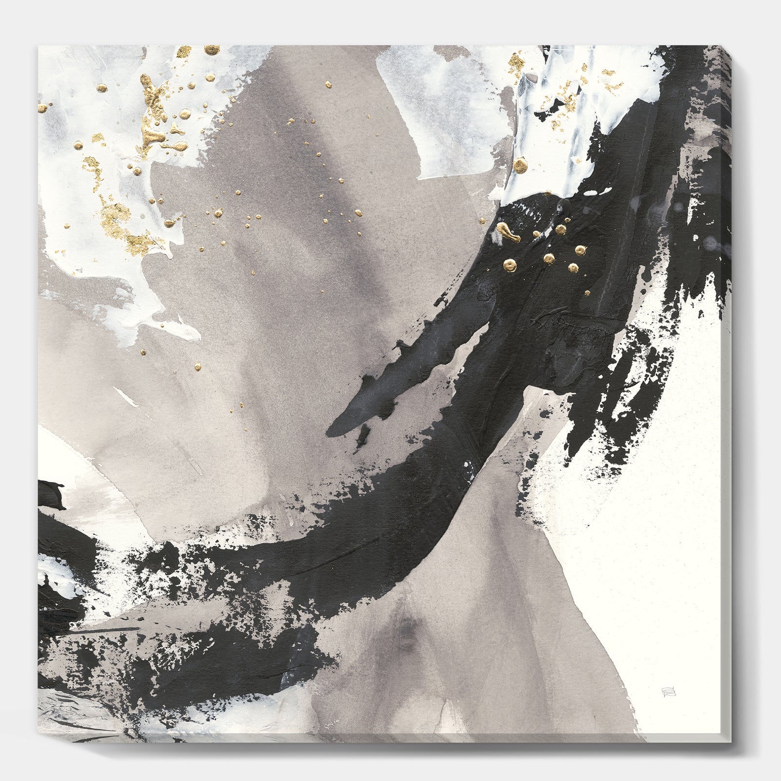 Glam Printed Arcs III - Transitional Canvas Art