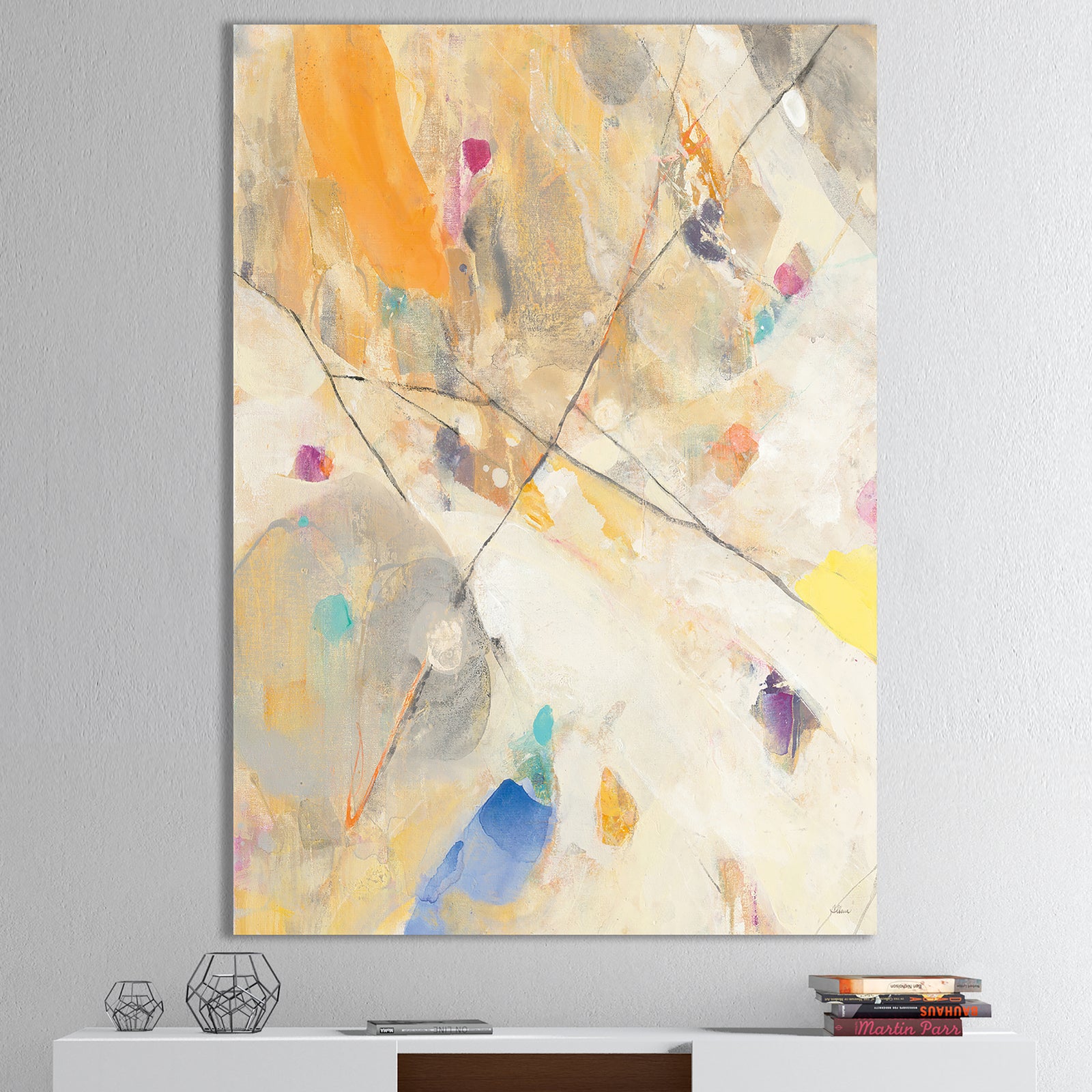 Spring Minimalist Confetti II - Modern & Contemporary Canvas Artwork