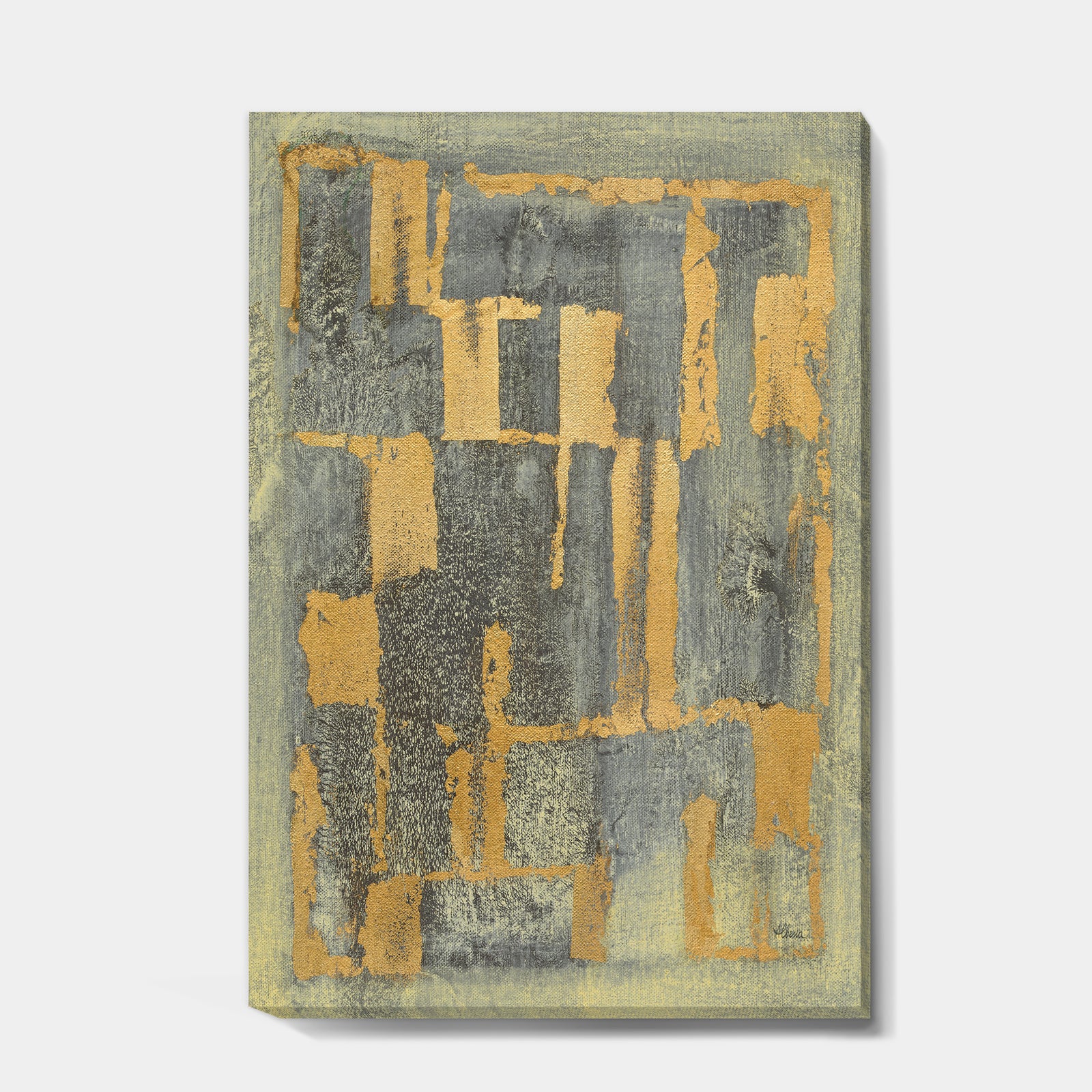 Glam Metallic Form II - Modern & Transitional Premium Canvas Wall Art