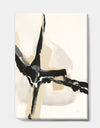 Creamy Tan Form II - Modern Glam Gallery-wrapped Canvas