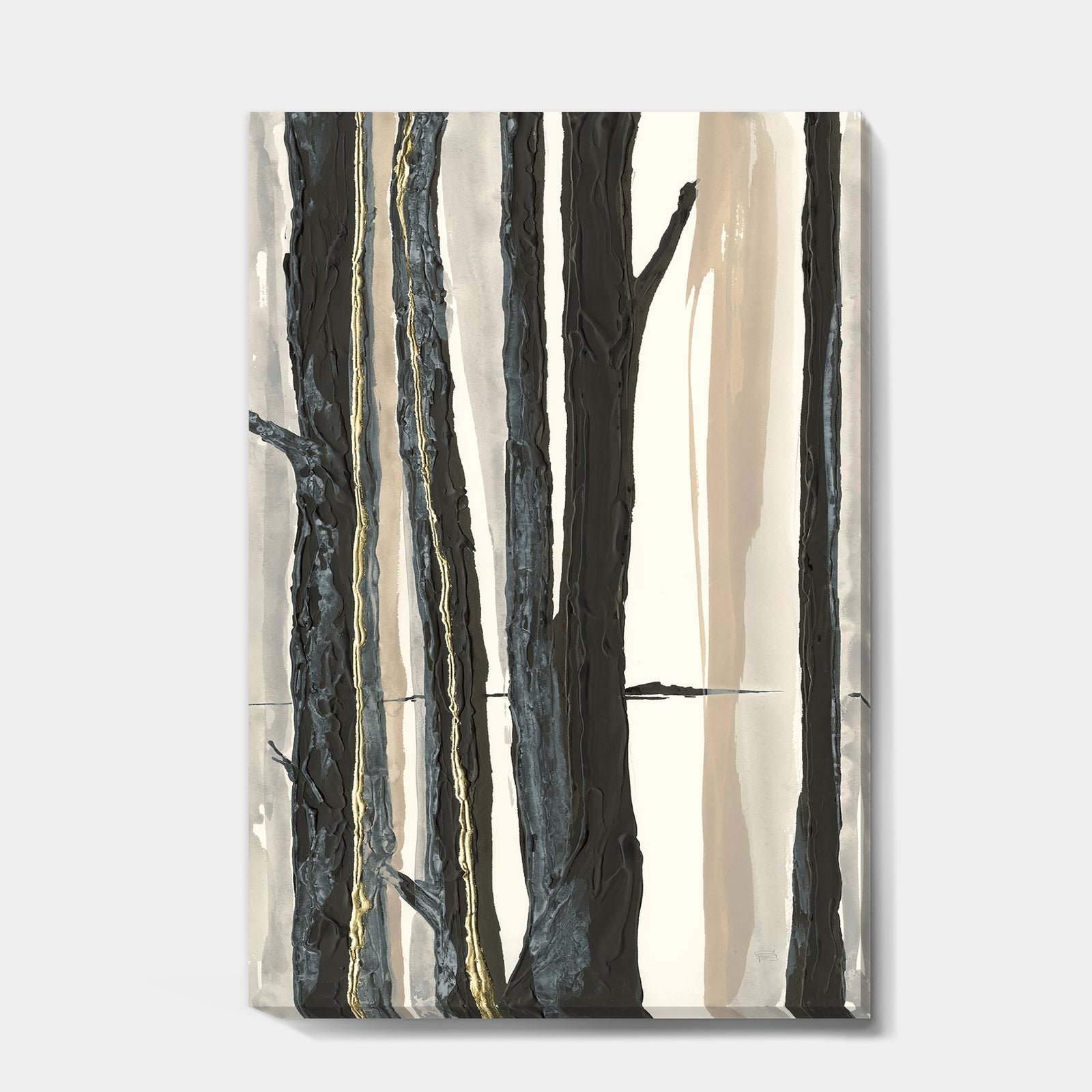 Forest Silhouette II - Modern Farmhouse Premium Canvas Wall Art