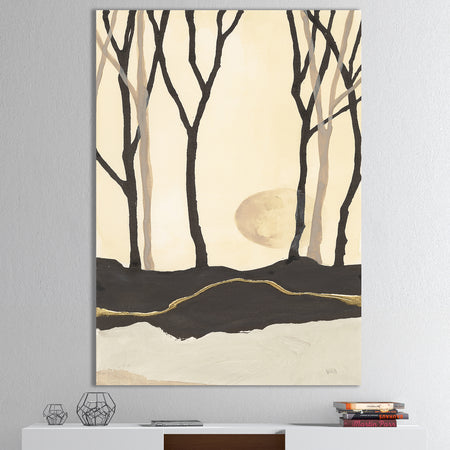 Forest Silhouette III - Modern Farmhouse Gallery-wrapped Canvas