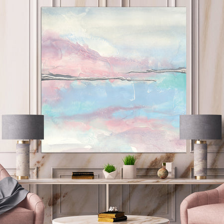 Metallic Shabby Pink I - Shabby Chic Canvas Art