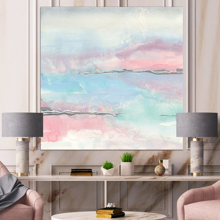 Metallic Shabby Pink II - Shabby Chic Premium Canvas Wall Art