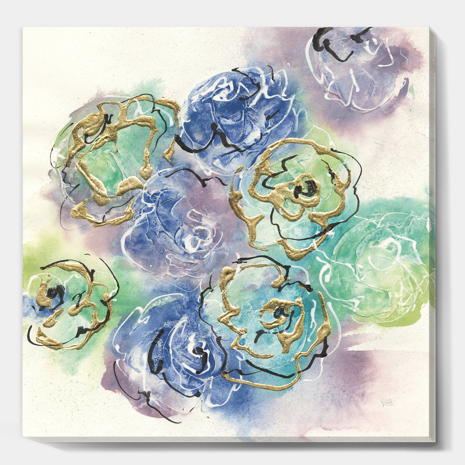 Pastel Foral Composition II - Cabin & Lodge Canvas Artwork