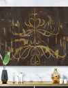 Glam Gold Chandelier - Modern Glam Canvas Art