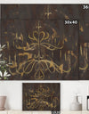 Glam Gold Chandelier - Modern Glam Canvas Art