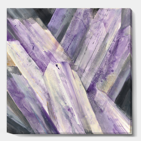 Geometric Purple Glacier - Modern Farmhouse Premium Canvas Wall Art