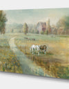 Tranquil Country Field - Farmhouse Canvas Artwork