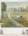 Tranquil Country Field - Farmhouse Canvas Artwork