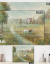 Tranquil Country Field - Farmhouse Canvas Artwork