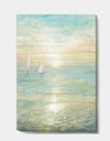 Sunrise Boat I - Nautical & Coastal Premium Canvas Wall Art
