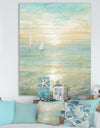 Sunrise Boat I - Nautical & Coastal Premium Canvas Wall Art