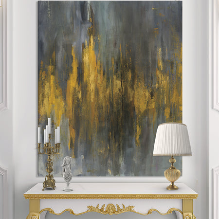 Black and Gold Glam Abstract - Modern & Contemporary Canvas Artwork