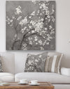 White Cherry Blossoms I - Traditional Gallery-wrapped Canvas