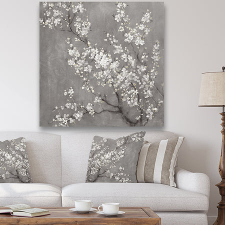 White Cherry Blossoms II - Traditional Canvas Artwork
