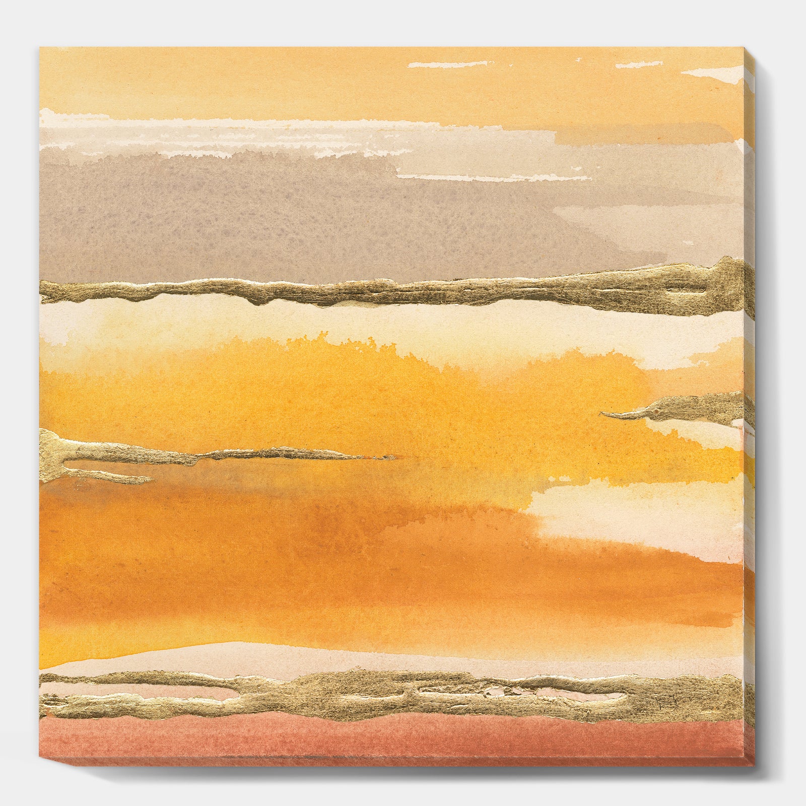 Gilded Amber II - Modern & Contemporary Premium Canvas Wall Art