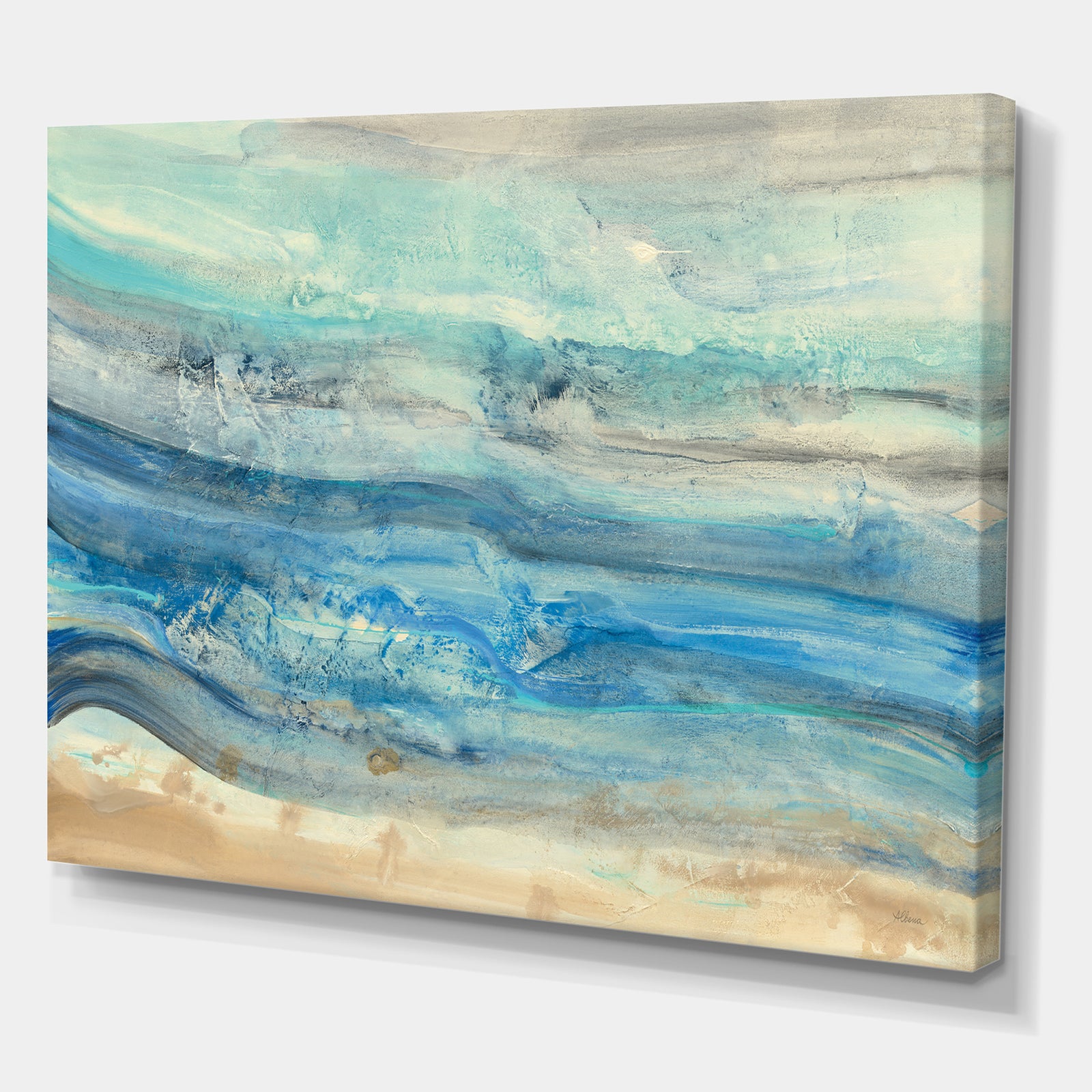 Ocean Mineral Waves - Canvas Art
