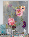 Peonies and Paisley - Cabin & Lodge Canvas Art