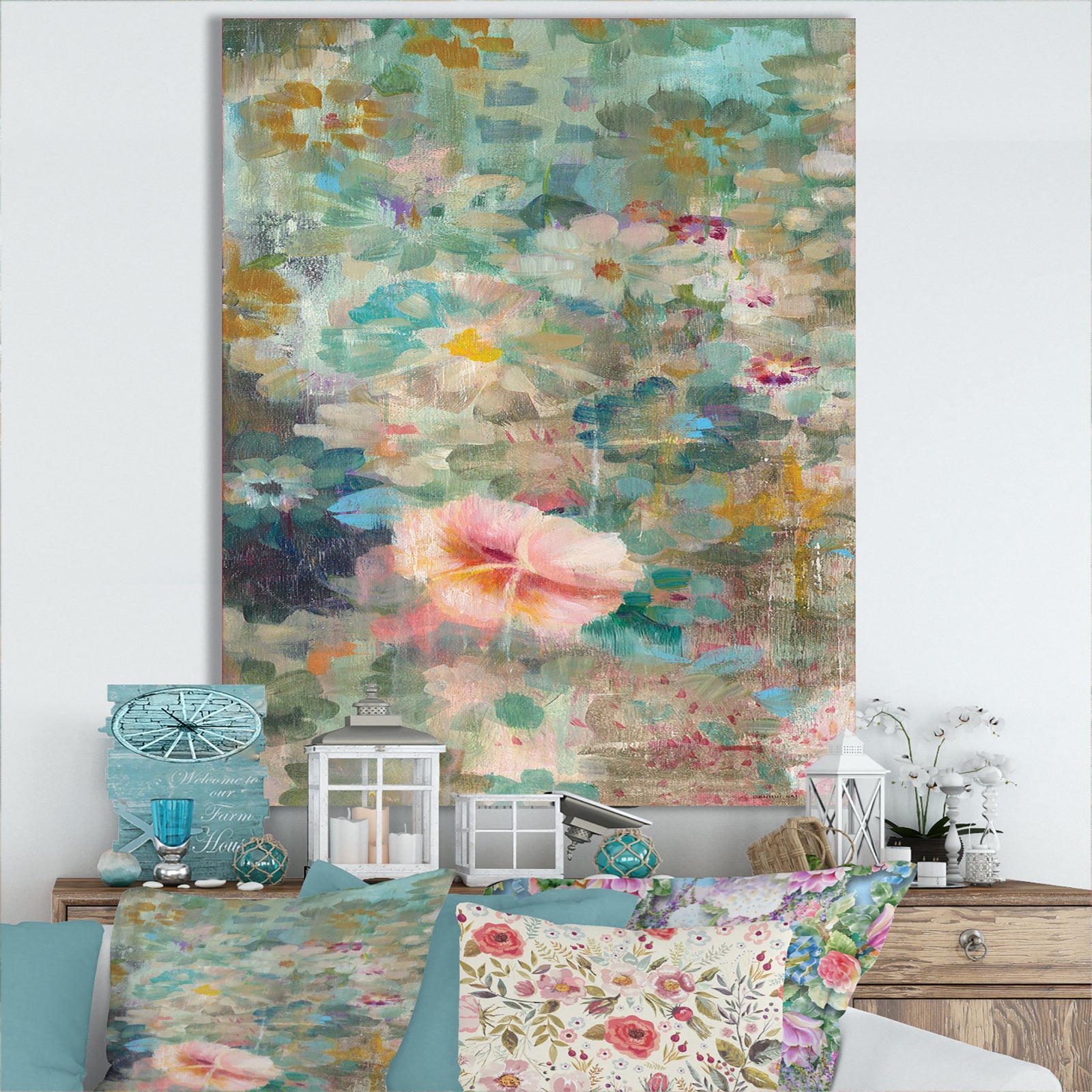 Flower Shower II - Premium Canvas Wall Art