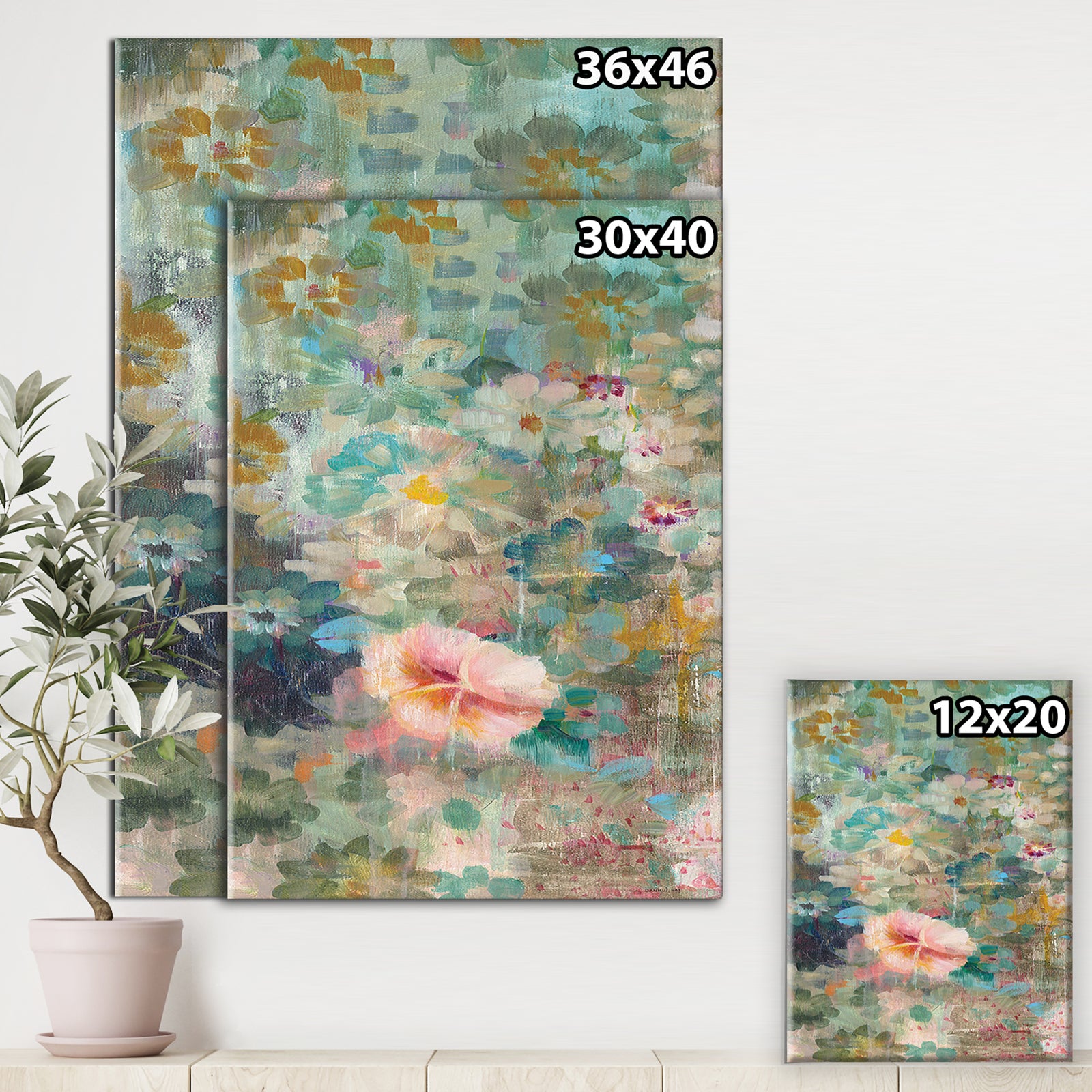 Flower Shower II - Premium Canvas Wall Art