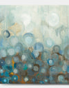 Blue and Bronze Dots on Glass II - Modern & Contemporary Canvas Art