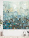 Blue and Bronze Dots on Glass II - Modern & Contemporary Canvas Art